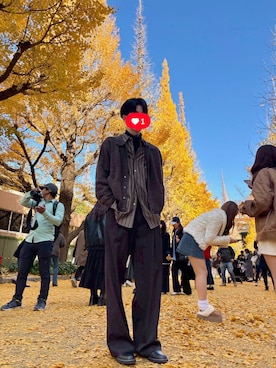 「アイテム（ドレスシューズ）」を使った、いろいろいろはすさん（メンズ・173cm）の冬コーディネート