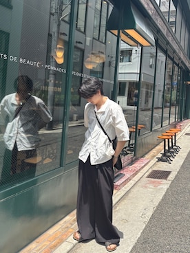 「Hender Scheme（エンダースキーマ）のアイテム」を使った、gaさん（メンズ・173cm）の夏コーディネート