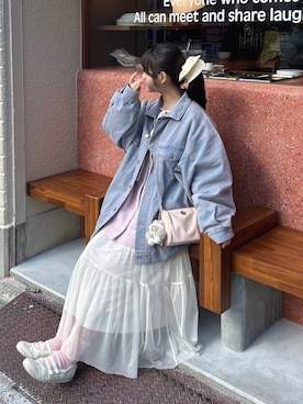 momo🐇さん（レディース・153cm）の春コーディネート