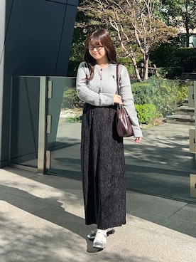 「アイテム（ファッション雑貨）」を使った、momo🐇さん（レディース・153cm）の秋コーディネート