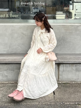 「mil（ミル）のアイテム」を使った、momo🐇さん（レディース・153cm）の春コーディネート