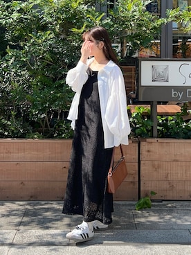 「GeeRA（ジーラ）のアイテム」を使った、momo🐇さん（レディース・153cm）の春コーディネート