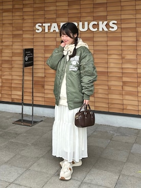 「merry jenny（メリージェニー）のアイテム」を使った、momo🐇さん（レディース・153cm）の冬コーディネート