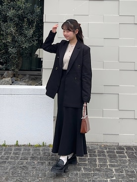 「GeeRA（ジーラ）のアイテム」を使った、momo🐇さん（レディース・153cm）の春コーディネート