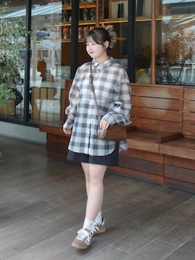 momo🐇さん（レディース・153cm）の春コーディネート