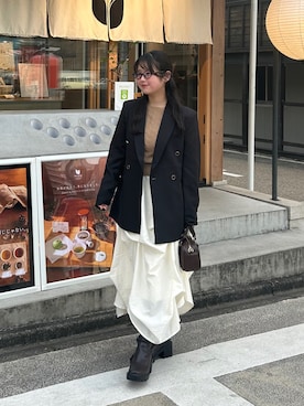 「SENEE（セニー）のアイテム」を使った、momo🐇さん（レディース・153cm）の冬コーディネート