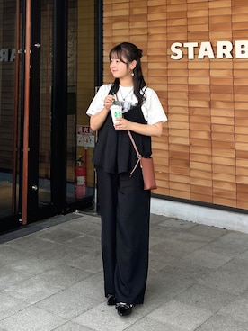 「mystic（ミスティック）のアイテム」を使った、momo🐇さん（骨格ストレート・レディース・153cm）の夏コーディネート