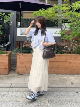 「アイテム（ソックス/靴下）」を使った、momo🐇さん（レディース・153cm）の夏コーディネート