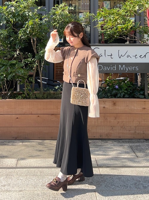 tweed balloon sleeve jacket（ツイードバルーンスリーブジャケット