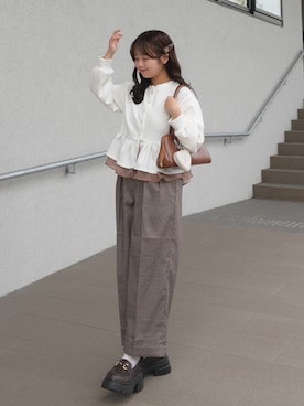 「mil（ミル）のアイテム」を使った、momo🐇さん（レディース・153cm）の夏コーディネート