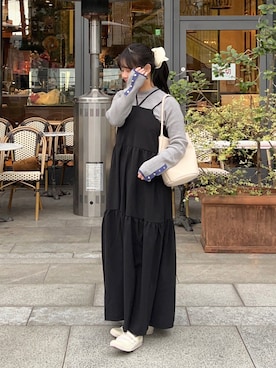 「アイテム（ヘアアクセサリー）」を使った、momo🐇さん（レディース・153cm）の冬コーディネート