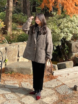 「アイテム（ドレス）」を使った、momo🐇さん（レディース・153cm）の冬コーディネート