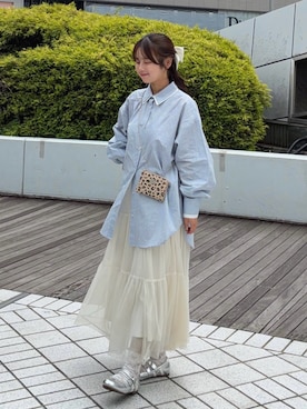 「F i.n.t（フィント）のアイテム」を使った、momo🐇さん（レディース・153cm）の夏コーディネート