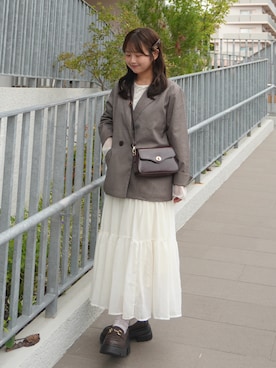「mil（ミル）のアイテム」を使った、momo🐇さん（レディース・153cm）の夏コーディネート
