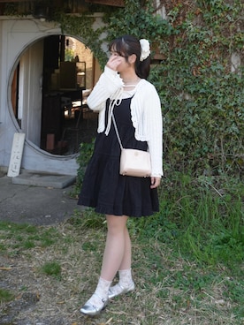 「GIUNON（ジウノン）のアイテム」を使った、momo🐇さん（レディース・153cm）の春コーディネート