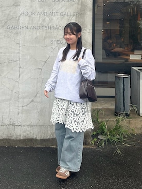 「アイテム（シューズ）」を使った、momo🐇さん（レディース・153cm）の秋コーディネート