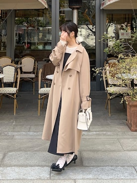 「FRAY I.D（フレイアイディー）のアイテム」を使った、momo🐇さん（レディース・153cm）の冬コーディネート