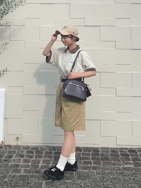 「アイテム（キーホルダー）」を使った、momo🐇さん（レディース・153cm）の夏コーディネート