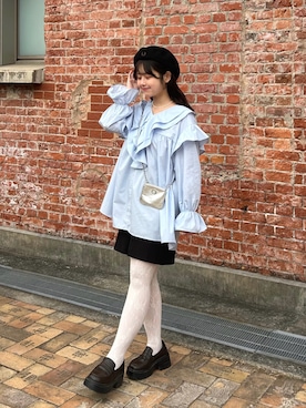 「RANAN（ラナン）のアイテム」を使った、momo🐇さん（レディース・153cm）の冬コーディネート