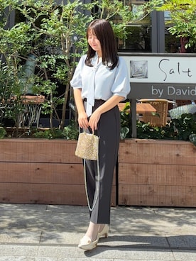 「mil（ミル）のアイテム」を使った、momo🐇さん（レディース・153cm）の夏コーディネート