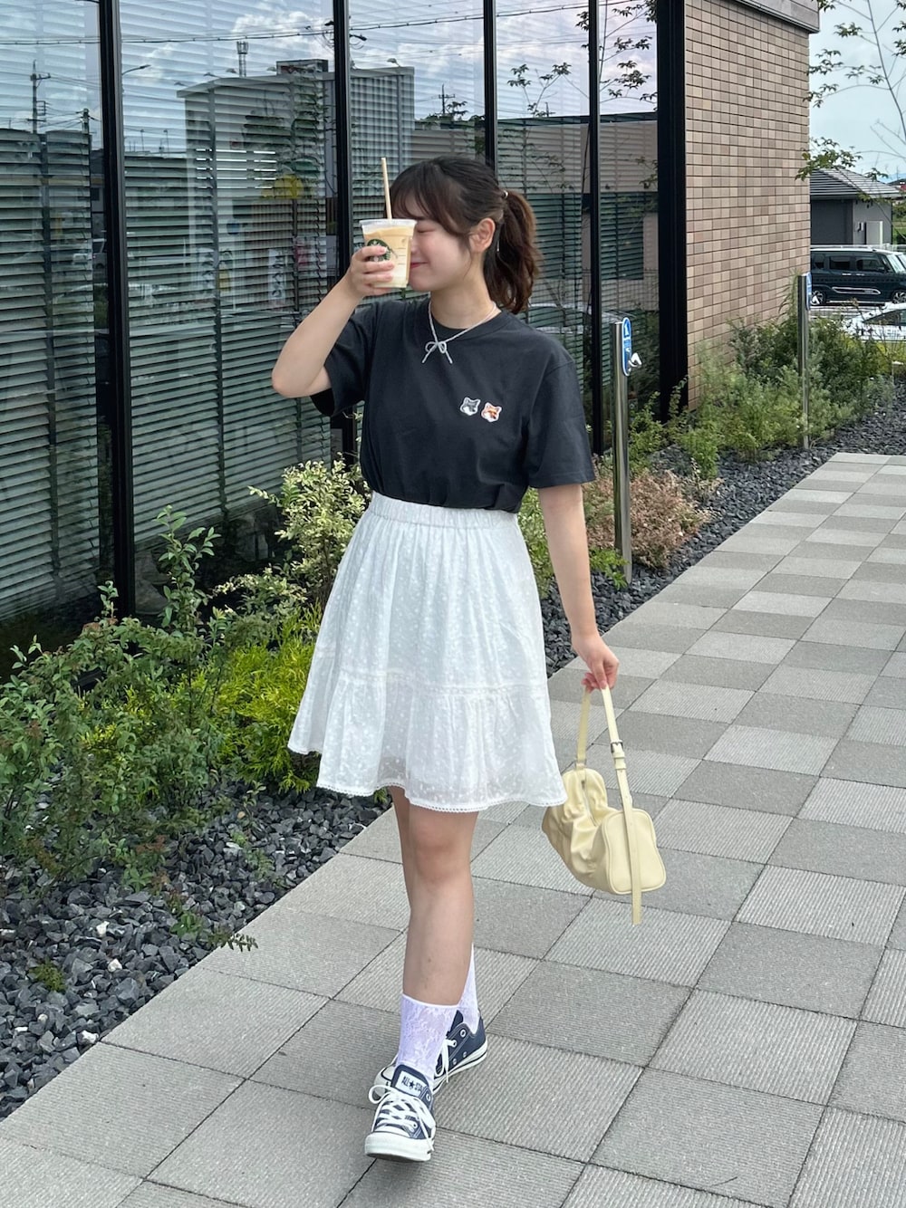 momo🐇｜Maison KitsuneのTシャツ/カットソーを使った