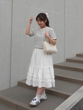 「PENNEYS（ぺニーズ）のアイテム」を使った、momo🐇さん（レディース・153cm）の春コーディネート
