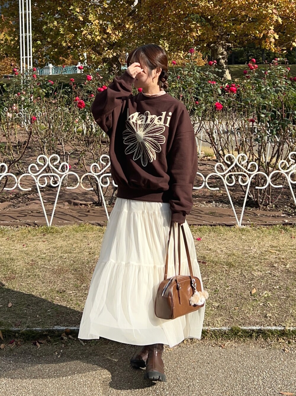 レディース Mardi Mercredi スウェット ブラウン FREE SIZE
