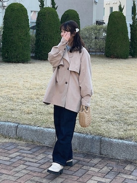 「mil（ミル）のアイテム」を使った、momo🐇さん（レディース・153cm）の春コーディネート