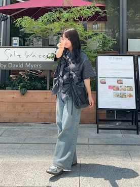 momo🐇さん（骨格ストレート・レディース・153cm）の夏コーディネート