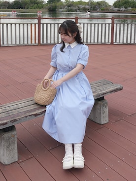 「florist（フローリスト）のアイテム」を使った、momo🐇さん（レディース・153cm）の春コーディネート