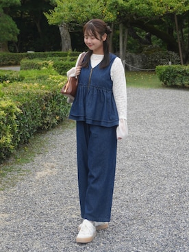 「mil（ミル）のアイテム」を使った、momo🐇さん（レディース・153cm）の夏コーディネート