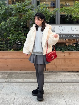 momo🐇さん（レディース・153cm）の冬コーディネート