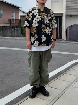 「VINTAGE（ヴィンテージ）のアイテム」を使った、kosyobiさん（メンズ・176cm）の秋コーディネート