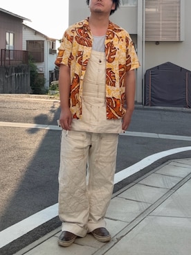 「アイテム（スリッポン）」を使った、kosyobiさん（メンズ・176cm）の夏コーディネート