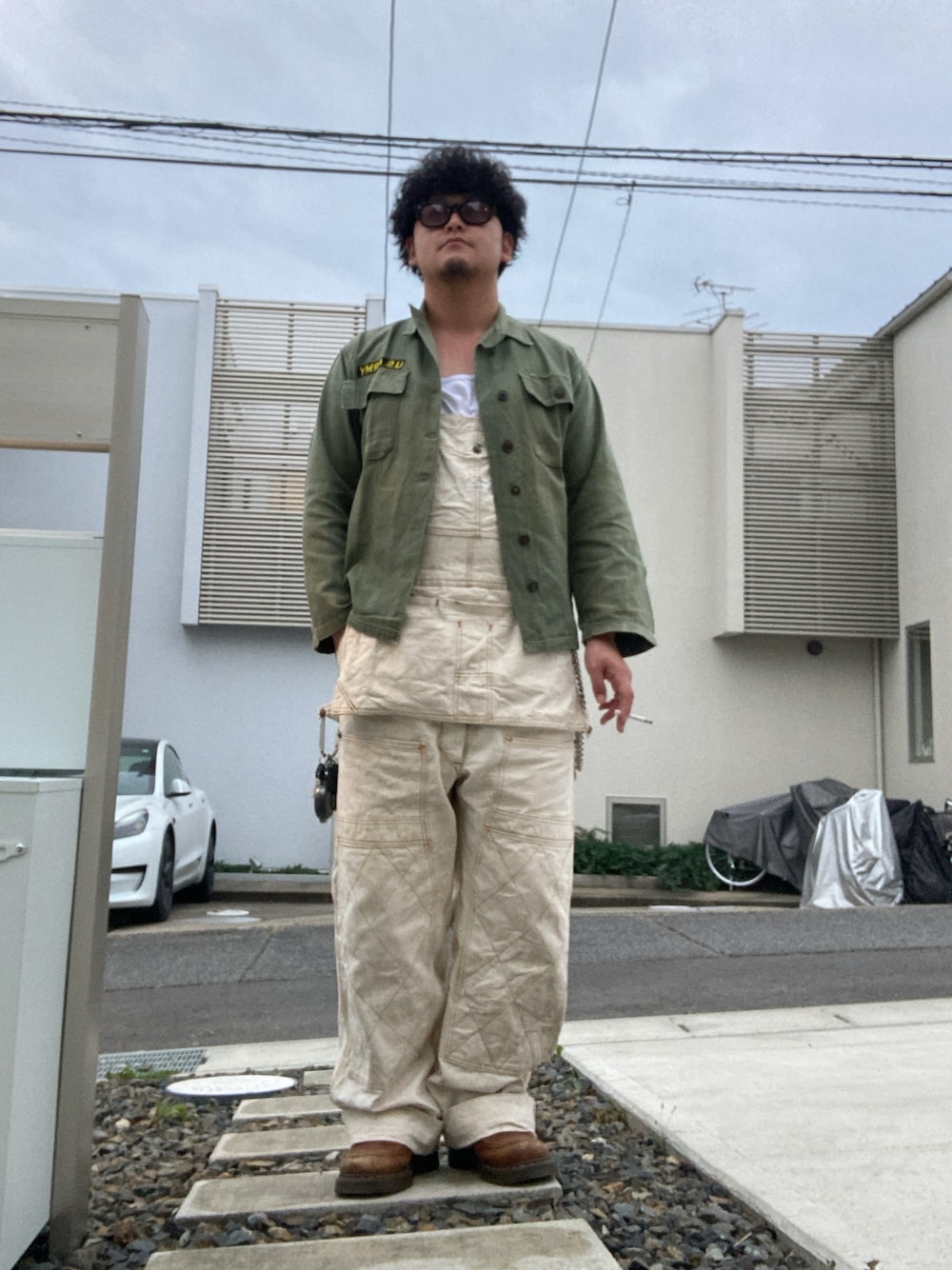 archive KAPITAL HBT ミリタリー オーバーオール サロペット