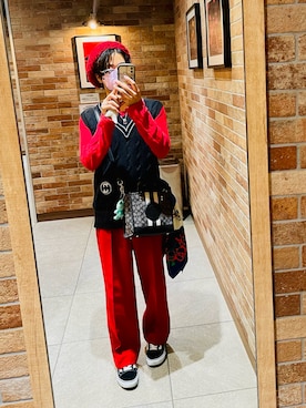 「アイテム（メガネ）」を使った、　momoさん（メンズ・166cm・20代）の秋コーディネート