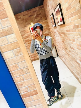 「アイテム（キャスケット）」を使った、　momoさん（メンズ・166cm）の秋コーディネート