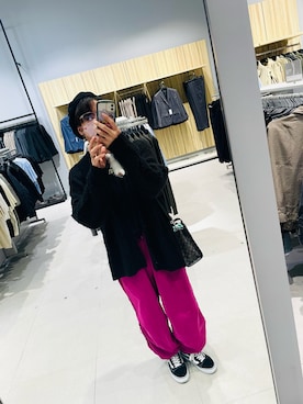 「アイテム（ハンチング/ベレー帽）」を使った、　momoさん（メンズ・166cm）の秋コーディネート