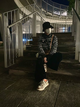 「アイテム（その他アウター）」を使った、　momoさん（メンズ・166cm）の冬コーディネート