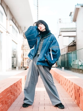 「Figments（フィグメンツ）のアイテム」を使った、hamachida.yumiさん（レディース・162cm）の冬コーディネート