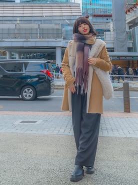 hamachida.yumiさん（レディース・162cm）の冬コーディネート