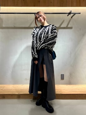 「PAGEBOY（ページボーイ）のアイテム（ブーツ）」を使った、ちぃ。さん（骨格ストレート・レディース・165cm）の秋コーディネート