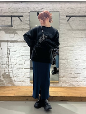 「PAGEBOY（ページボーイ）のアイテム（スウェット）」を使った、ちぃ。さん（骨格ストレート・レディース・165cm）の冬コーディネート