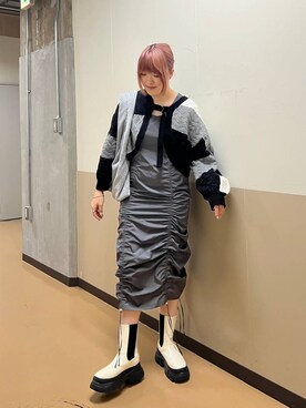 「PAGEBOY（ページボーイ）のアイテム（ワンピース/ドレス）」を使った、ちぃ。さん（骨格ストレート・レディース・165cm）の冬コーディネート