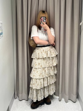 「アイテム（モカシン/デッキシューズ）」を使った、ちぃ。さん（レディース・165cm）の夏コーディネート