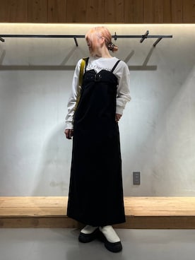 「PAGEBOY（ページボーイ）のアイテム（ワンピース/ドレス）」を使った、ちぃ。さん（骨格ストレート・レディース・165cm）の冬コーディネート
