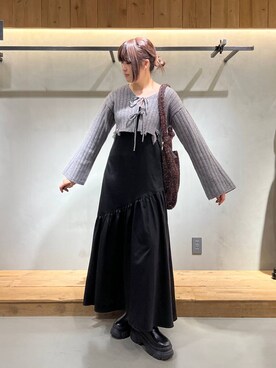 「PAGEBOY（ページボーイ）のアイテム（ワンピース/ドレス）」を使った、ちぃ。さん（骨格ストレート・レディース・165cm）の秋コーディネート