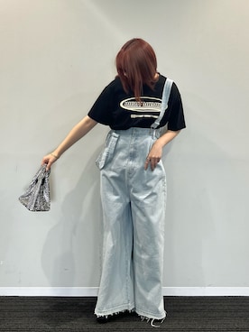 「FOREVER 21」｜「アイテム（オールインワン・サロペット）」を使った、ちぃ。さん（レディース・165cm）の春コーディネート