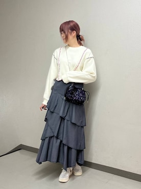 「PAGEBOY（ページボーイ）のアイテム（スウェット）」を使った、ちぃ。さん（骨格ストレート・レディース・165cm）の冬コーディネート