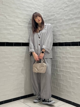 「PAGEBOY（ページボーイ）のアイテム（ジャケット/アウター）」を使った、ちぃ。さん（骨格ストレート・レディース・165cm）の春コーディネート
